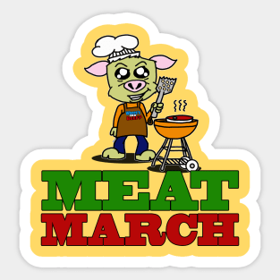 Meat March Sticker